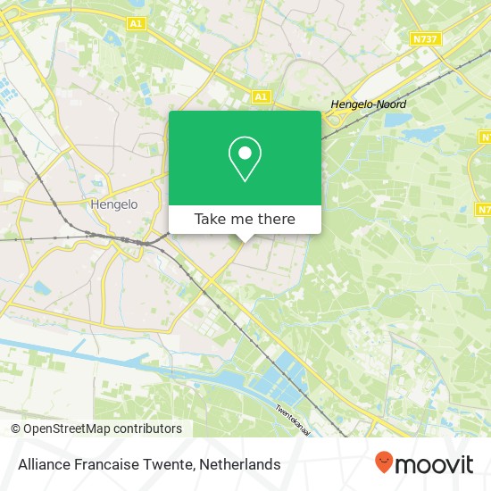 Alliance Francaise Twente, Isaäc da Costastraat 43 map
