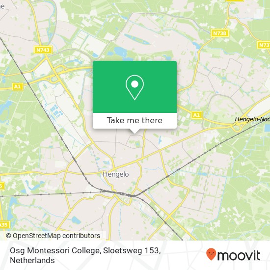 Osg Montessori College, Sloetsweg 153 map