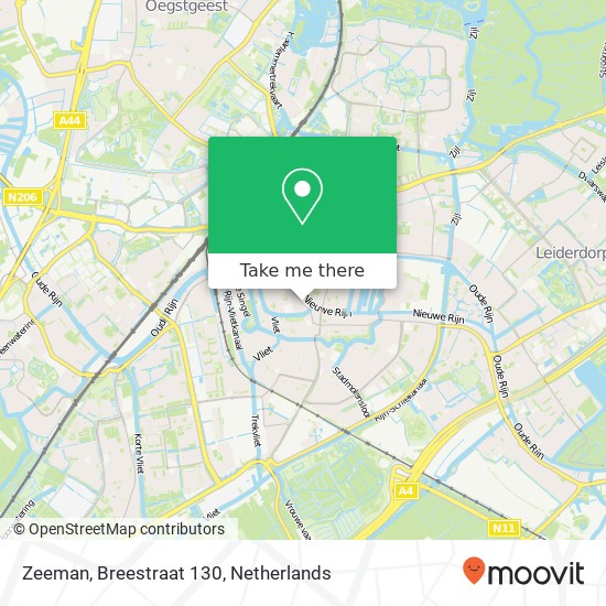 Zeeman, Breestraat 130 map