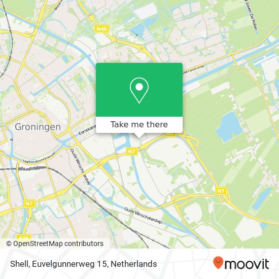 Shell, Euvelgunnerweg 15 map