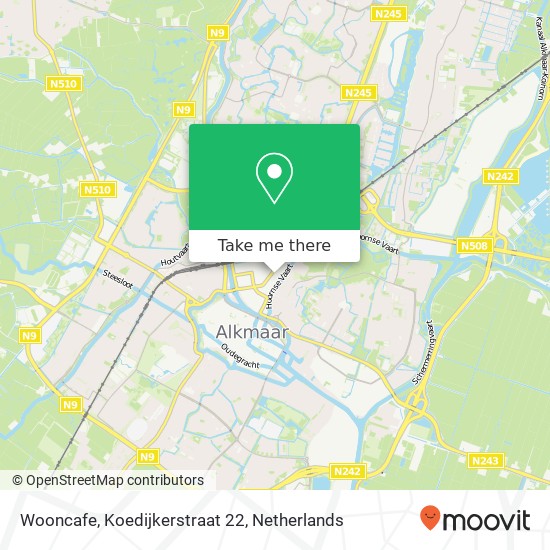 Wooncafe, Koedijkerstraat 22 Karte