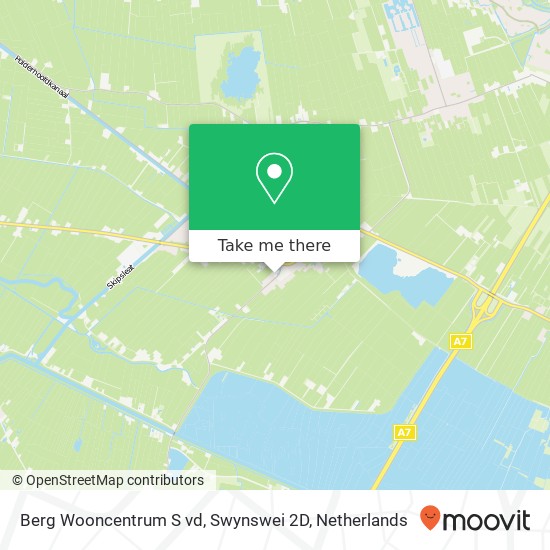 Berg Wooncentrum S vd, Swynswei 2D map