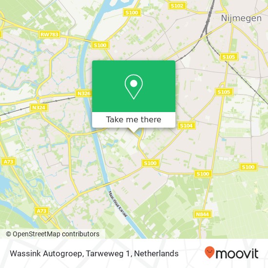 Wassink Autogroep, Tarweweg 1 map