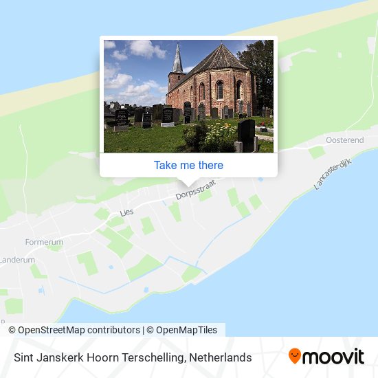 Sint Janskerk Hoorn Terschelling map