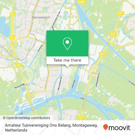 Amateur Tuinvereniging Ons Belang, Montageweg map