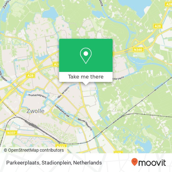 Parkeerplaats, Stadionplein map