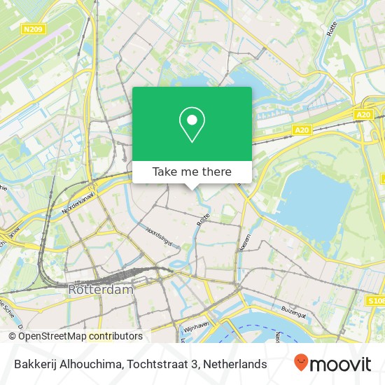 Bakkerij Alhouchima, Tochtstraat 3 Karte