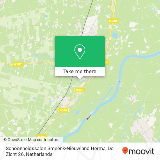 Schoonheidssalon Smeenk-Nieuwland Herma, De Zicht 26 map