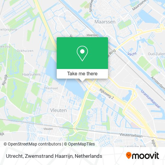 Utrecht, Zwemstrand Haarrijn Karte