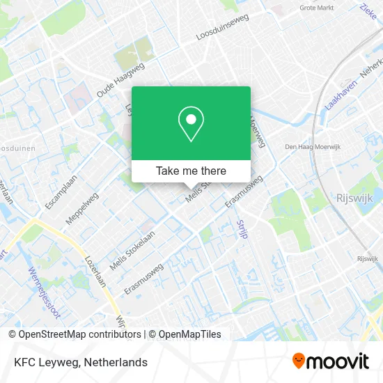 KFC Leyweg map