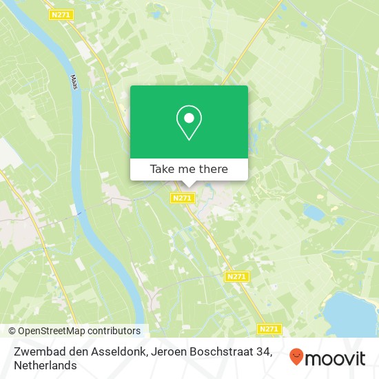 Zwembad den Asseldonk, Jeroen Boschstraat 34 map