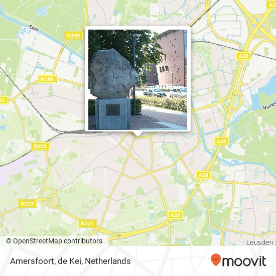 Amersfoort, de Kei map