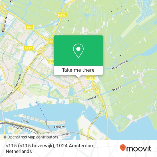 s115 (s115 beverwijk), 1024 Amsterdam map