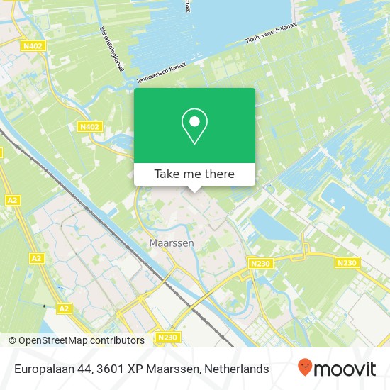 Europalaan 44, 3601 XP Maarssen map