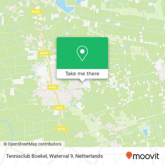 Tennisclub Boekel, Waterval 9 Karte