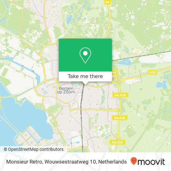 Monsieur Retro, Wouwsestraatweg 10 map