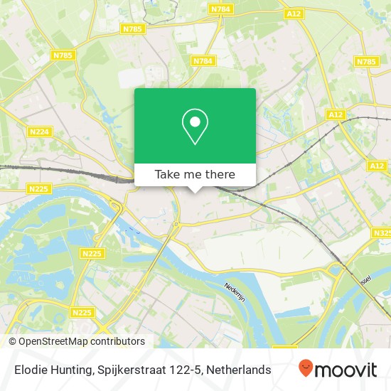 Elodie Hunting, Spijkerstraat 122-5 Karte