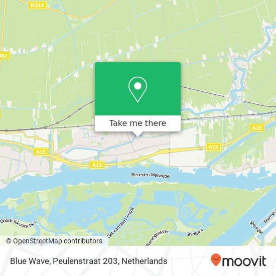 Blue Wave, Peulenstraat 203 map