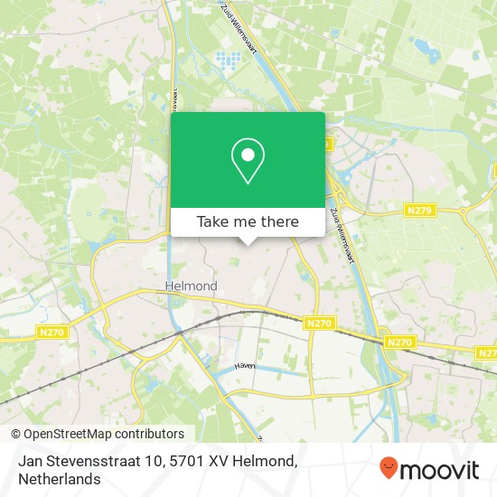 Jan Stevensstraat 10, 5701 XV Helmond map