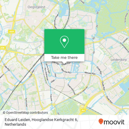 Eduard Leiden, Hooglandse Kerkgracht 6 map