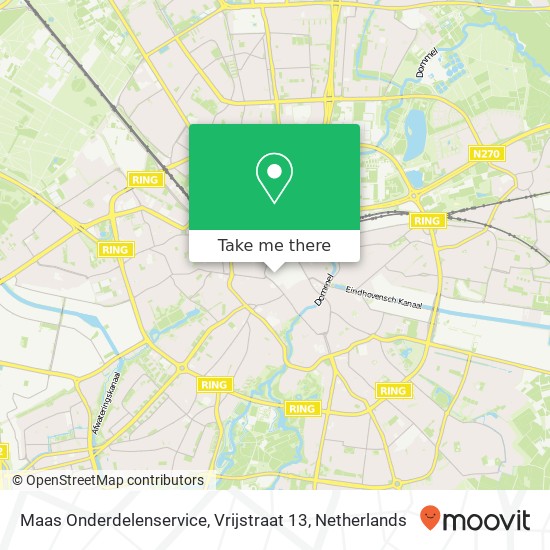 Maas Onderdelenservice, Vrijstraat 13 map