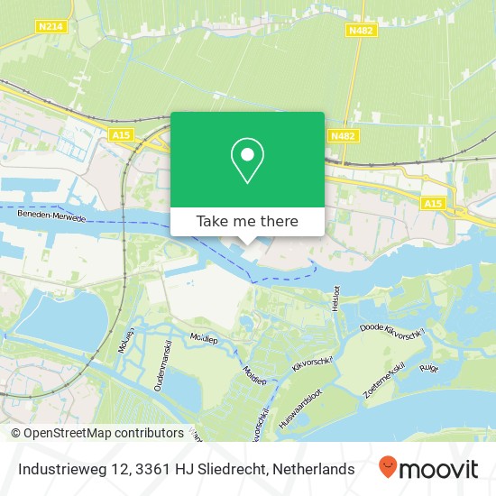 Industrieweg 12, 3361 HJ Sliedrecht map
