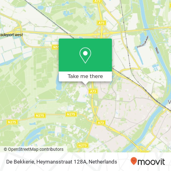 De Bekkerie, Heymansstraat 128A map