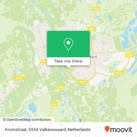 Kromstraat, 5554 Valkenswaard map