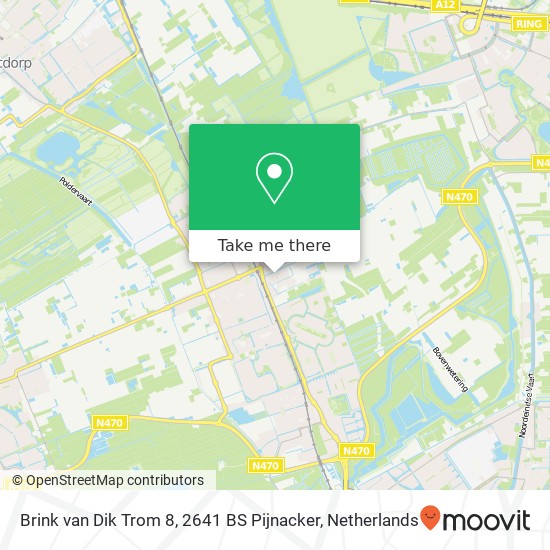 Brink van Dik Trom 8, 2641 BS Pijnacker map