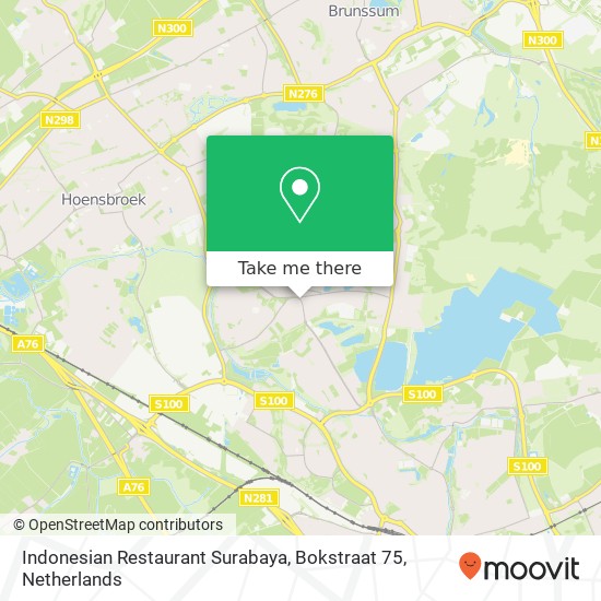 Indonesian Restaurant Surabaya, Bokstraat 75 map