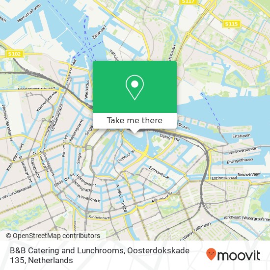 B&B Catering and Lunchrooms, Oosterdokskade 135 map