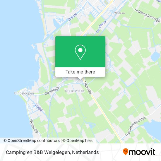 Camping en B&B Welgelegen map