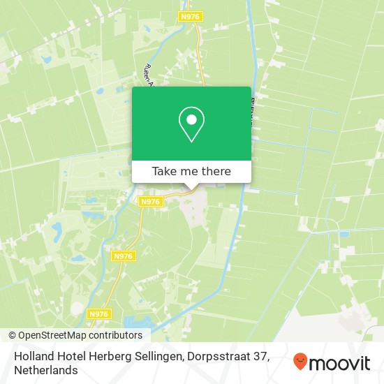 Holland Hotel Herberg Sellingen, Dorpsstraat 37 map