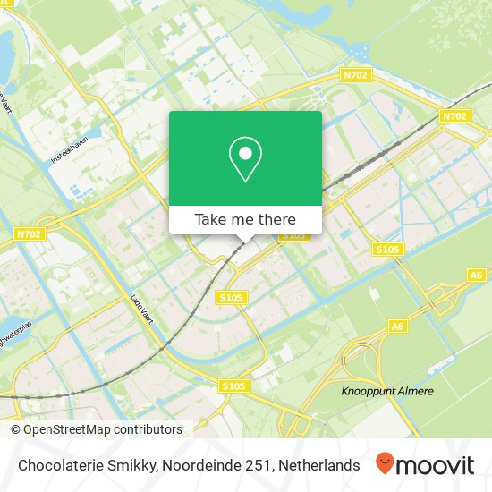 Chocolaterie Smikky, Noordeinde 251 map