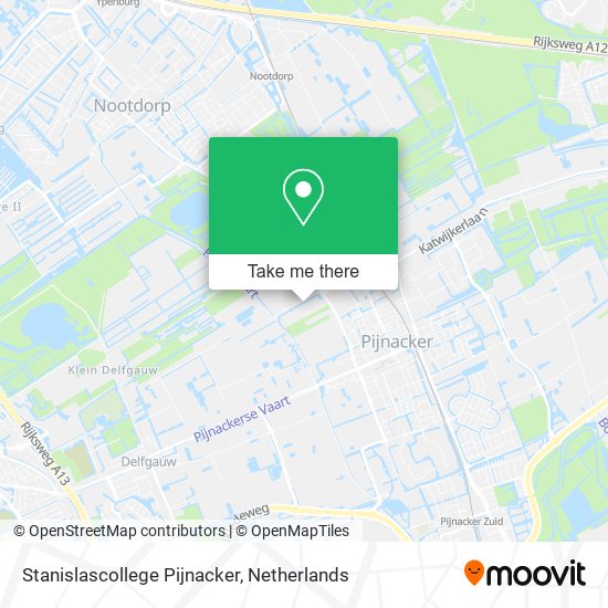 Stanislascollege Pijnacker map