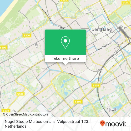 Nagel Studio Multicolornails, Velpsestraat 123 map