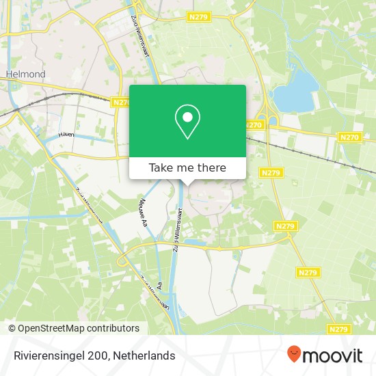 Rivierensingel 200, 5704 KE Helmond map