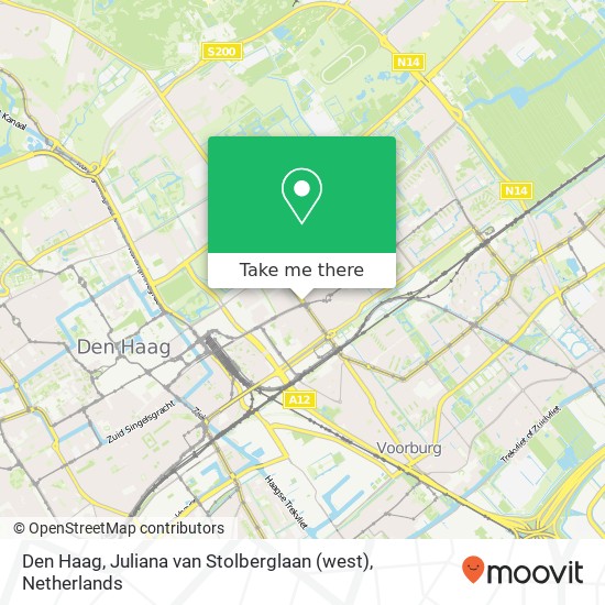 Den Haag, Juliana van Stolberglaan (west) Karte