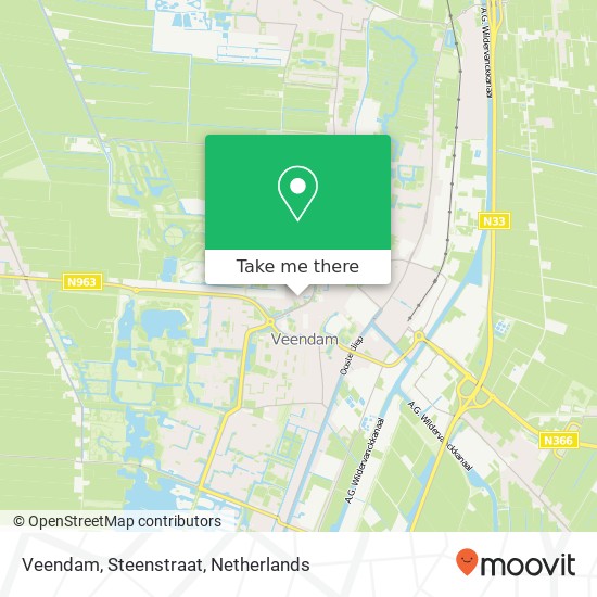 Veendam, Steenstraat map