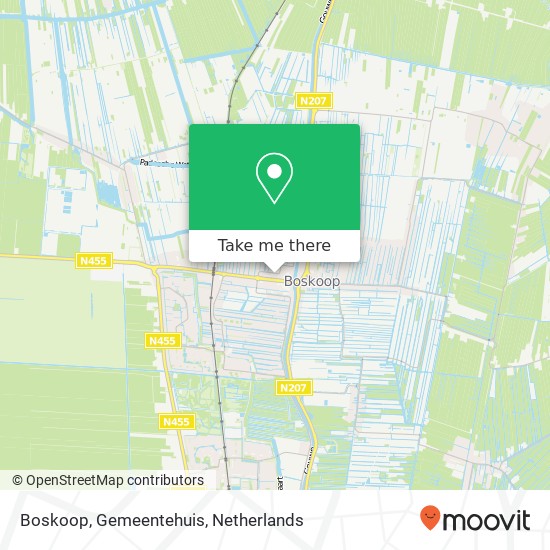 Boskoop, Gemeentehuis map