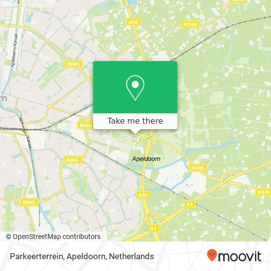 Parkeerterrein, Apeldoorn map