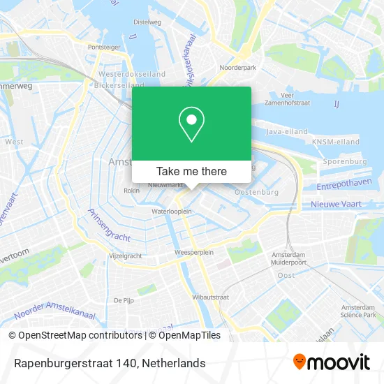 Rapenburgerstraat 140 map