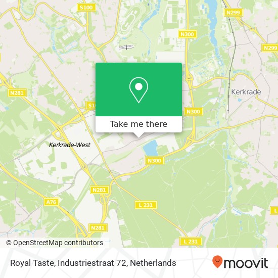 Royal Taste, Industriestraat 72 Karte