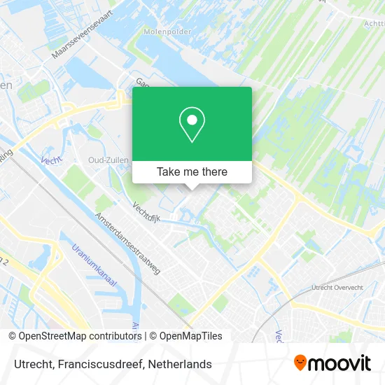 Utrecht, Franciscusdreef Karte