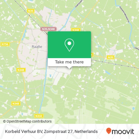 Korbeld Verhuur BV, Zompstraat 27 map