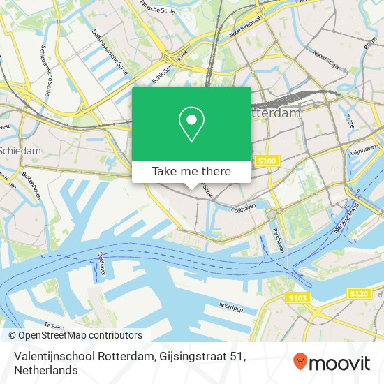 Valentijnschool Rotterdam, Gijsingstraat 51 map