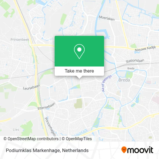 Podiumklas Markenhage map