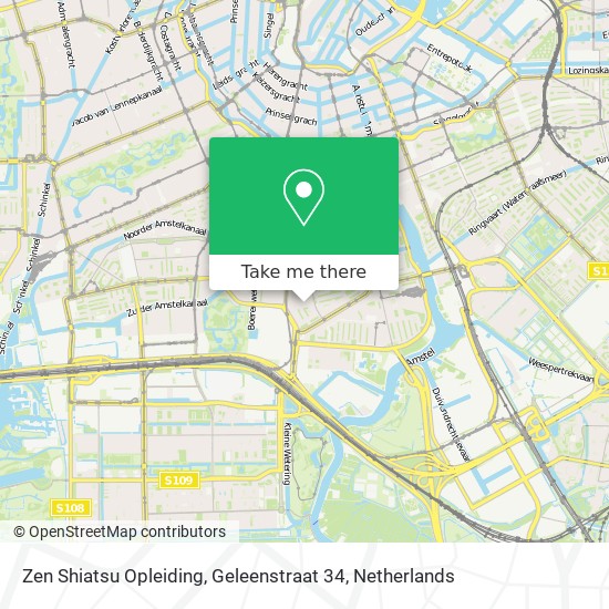 Zen Shiatsu Opleiding, Geleenstraat 34 Karte