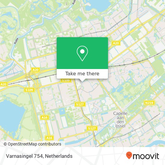 Varnasingel 754, 3067 EZ Rotterdam map