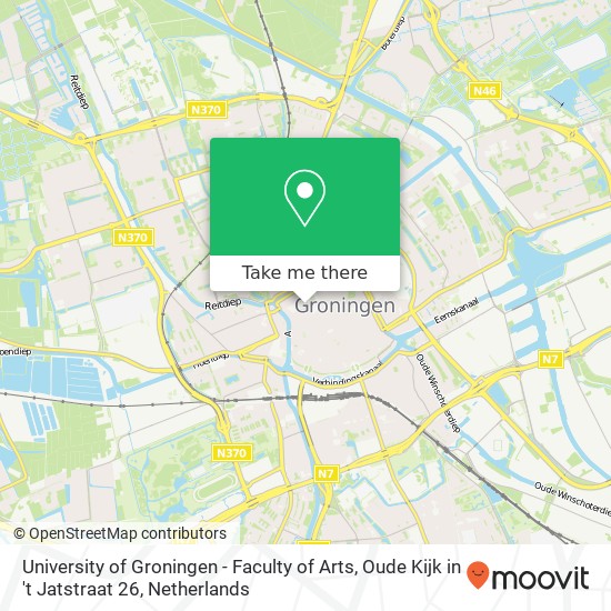 University of Groningen - Faculty of Arts, Oude Kijk in 't Jatstraat 26 map